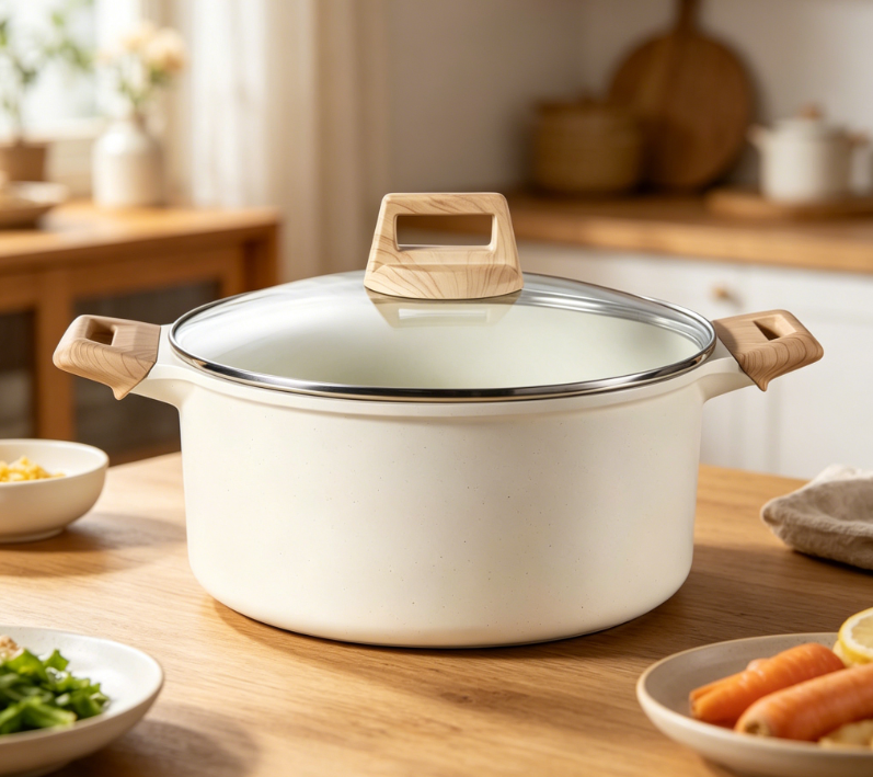 Easy-clean non-stick soup pot